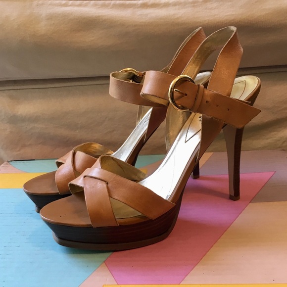Guess Shoes - Guess brown leather heels